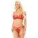 Open Softline Collection Ann, bra, thongs, red color, m