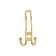 Furniture tundra hook TKT002 Light, three -rod, gold