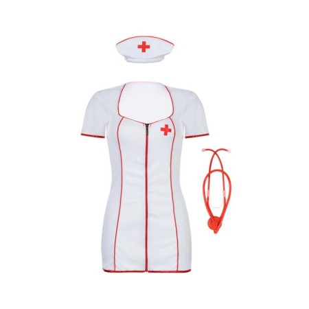 Candy Girl's nurse costume, white color, OS size-10