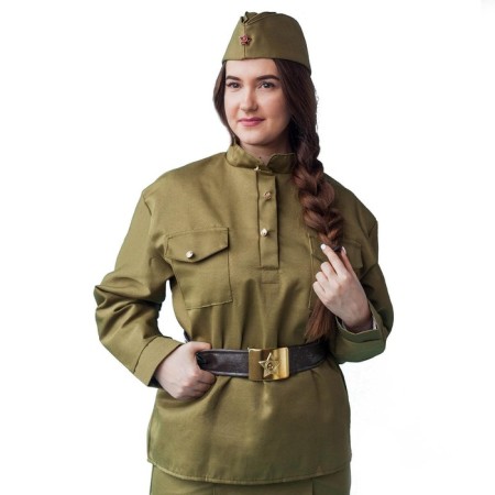 Women's military set, cap, gymnast, belt with a hut, p. 44-46, height 164 cm