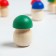 Mushroom Mushroom account, 10 pcs., With colored hats, size 1 pc: 4.2 × 2.8 cm, color mix
