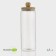 Glass Bank for bulk products with a bamboo cover Magistro "Eco", 1.8 l, 10 × 31 cm