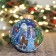 A set of 2 Christmas balls 100 mm "Winter Fairy Tale"