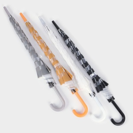 Umbrella - a semiautomatic “cage” cane, 8 knitting needles, r = 47 cm, color mix-18