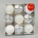 Set of balls plastic D-6 cm, 9 pcs "Melody" disco assorted, white
