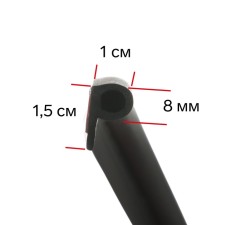 Doors seal to the car, Q-shaped, self-adhesive, 5 m, black