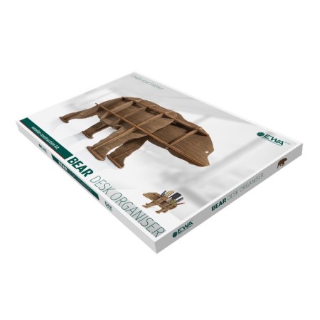 The prefabricated model, the desktop organizer "Bear", brown, Ewa Design-4