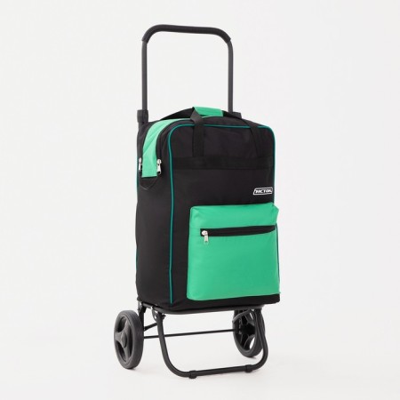 Board-household on lightning, 2 outer pockets, black/green color