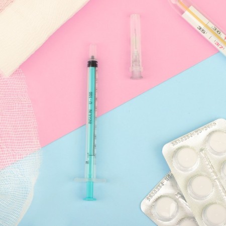 Insulin syringe 1 ml U-40, U-100 with a wore needle, 26G, 0.45 x 13 mm, IPC Yelets, Russia-1