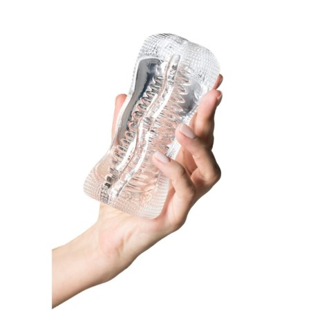 Masturbator Unrealistic Lingam byfa asha, TPE, Transparent, 14 cm-6