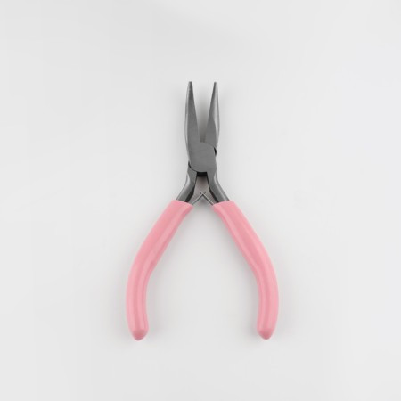 Subtlebounds curved, for needlework, 13 × 6.5 cm, silver/pink color-3