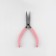 Subtlebounds curved, for needlework, 13 × 6.5 cm, silver/pink color