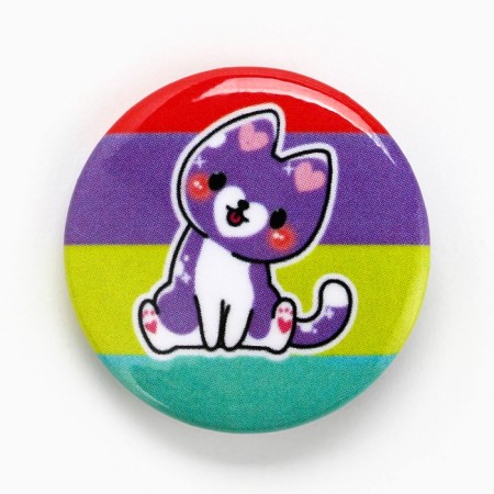 Metal icon "cat", 25 mm