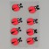 A set of stickers from EVA "God's ladybug", 8 pcs.
