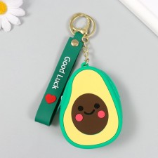 A keychain wallet with a carbine, strap of silicone 