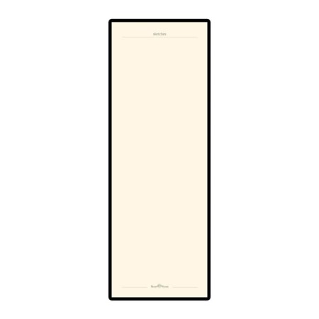 Notepad A6, 100 sheets in a line on an elastic band, "nature", a hard cover, with a pocket, tinted block 70 g/m2, mix-2