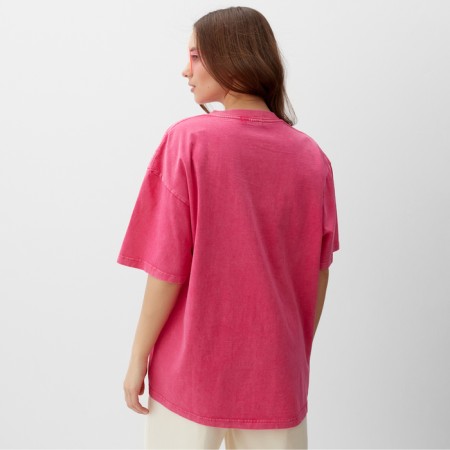 Women's T -shirt Mist icon made of boiled cotton, p. M, pink-4