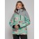 Ski jacket female winter, size 44, turquoise color