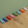 A set of clothespins for decor 50 pcs., Green - 2.5 cm