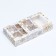 New Year. Box under 6 sweets "Snowflakes", 13.7 x 9.8 x 3.8 cm, confectionery packaging