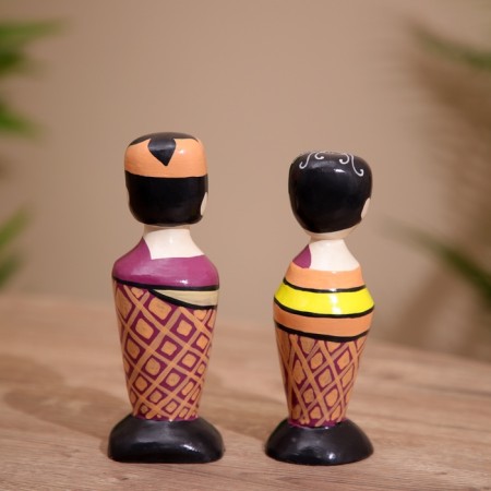 Souvenir "couple" wood (set 2 pcs) 17 cm-2