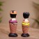 Souvenir "couple" wood (set 2 pcs) 17 cm