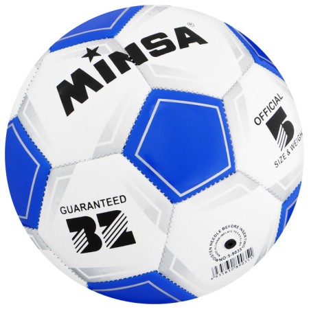 Ball football Minsa Classic, PVC, machine stitches, 32 panels, p. 5-6