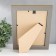 Photo frame Plastic "Mira" 15x21 cm, 651618 gold (plastic screen)