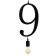 Bayerlux lamp "Figure 9" E27 40W Black 35x21 cm