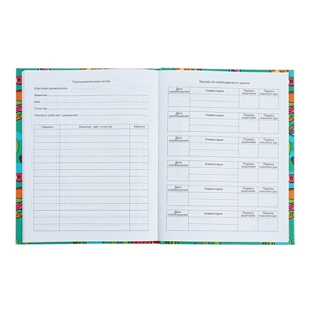Universal Diary 1-11 grade Patches, 40 sheets, solid cover, glossy lamination, offset block-5