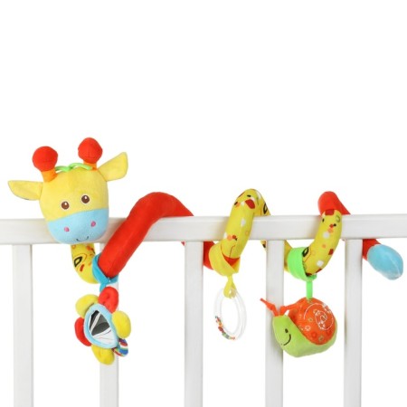 Stretching - spiral with toys arc on a stroller / crib for babies 0+ "Girafics", crush me-9