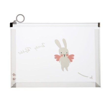 Lightning folder-convert format A5, 180MKR, with a drawing "Bunny", mix-9