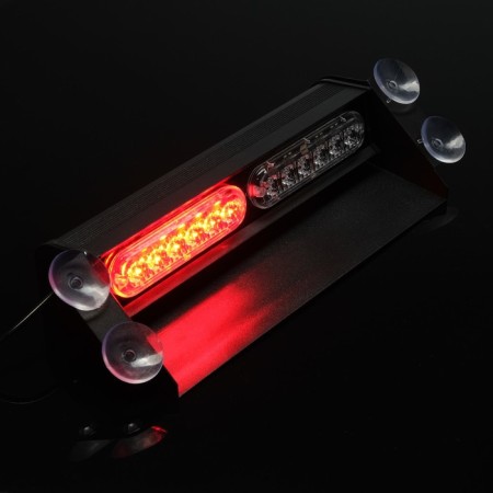 Signal strobe for windshield 12 LED, 12V, 9 modes, red-blue-2