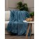 Texrepublic blanket, size 200x220 cm, blue color