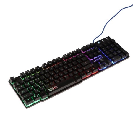 Kumo Unicorn K01 keyboard, game, wired, membrane, 104 keys, USB, subvy, black