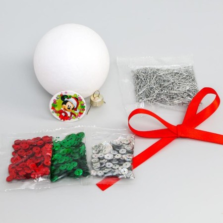 Set for creativity with sequins "New Year's ball", Mickey Mouse-2