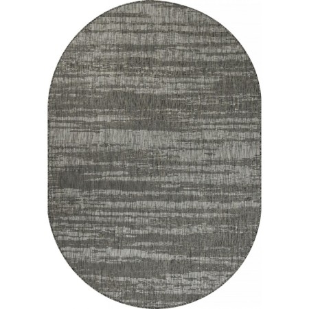 Oval Merinos Kair, size 120x170 cm, Gray color