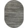 Oval Merinos Kair, size 120x170 cm, Gray color