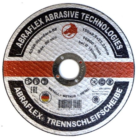 ABRAFLEX Circle A-30 Standart BF, Metal, 150 x 2.5 x 22.2 mm