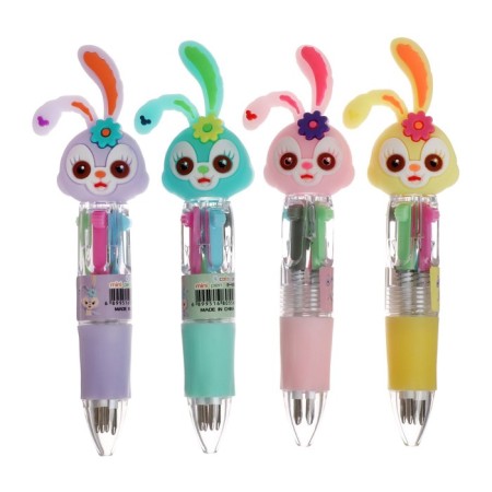Ball-shaped handle "Bunny" 4-color-mini, mix