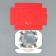 Box for Makarun with low sides "Wreath", 11x 11x 3 cm, New Year