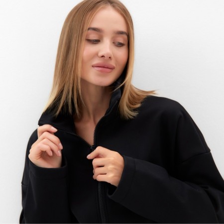 Bomber (jacket) Women's minku: Casual Collection Black color, rr 42-44-2