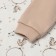 Body with a long sleeve, beige color/hares, height 74