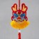 Suspension-Sasha Textile "Dragon" red 2x7.5x24 cm