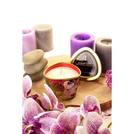 Candle - aromaticoma for shunga massage "Strawberries and champagne", 170 ml-8