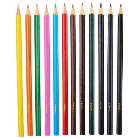 Colored pencils, 12 colors, trihedral, cold heart-3