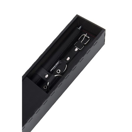 Bonding set 4 Pecado BDSM fixation points, genuine leather, black color-6