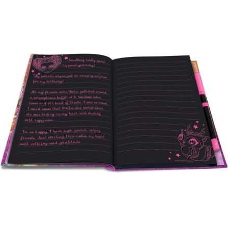 Notepad for Girls Nebulous Stars Hazelia, on an elastic band, with a ballpoint pen-3