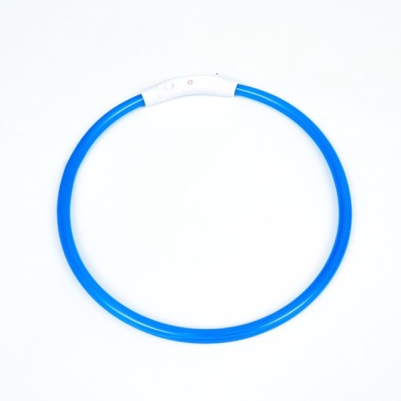 Collar - backlight ring, charging from USB, up to 70 cm, 3 glow modes, blue-5