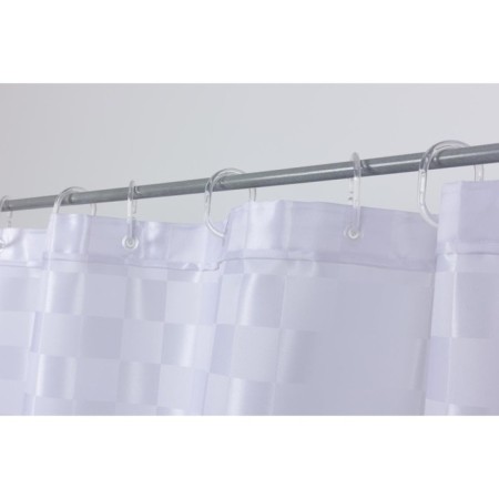 Curtain for the bathroom Quadretto, 240 x 200 cm, white color-6